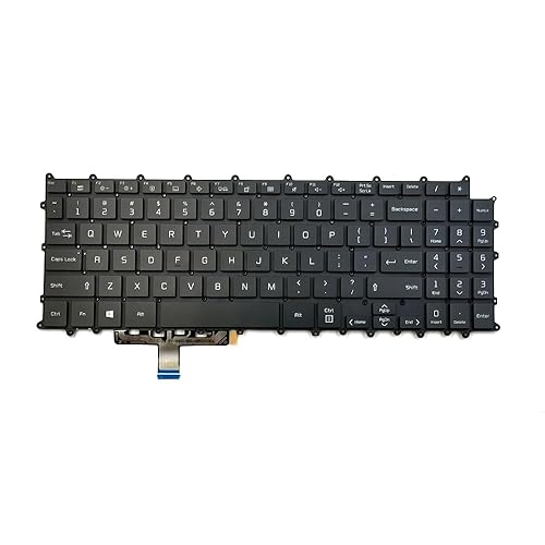 KGIGIBE Replacement Keyboard for LG Gram 16Z90P 16ZD90P 16Z90PD 16Z90PC 15Z90P 15Z90P-G 15Z90P-K 15Z90P-N 15Z90P-P Laptop US Black with Backlit