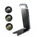 Fjyikj Rechargeable Book Light for Reading in Bed, Portable Clip-on LED Bookmark Night Lamp,3 Colors & 5 Brightness Dimmable, Compact & Long Lasting