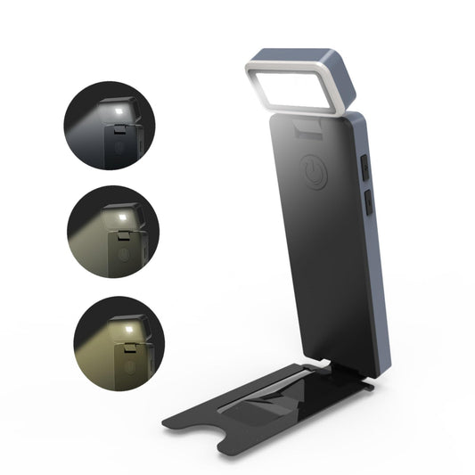 Fjyikj Rechargeable Book Light for Reading in Bed, Portable Clip-on LED Bookmark Night Lamp,3 Colors & 5 Brightness Dimmable, Compact & Long Lasting