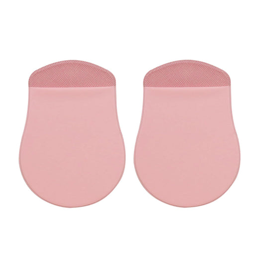 2Pcs Pink Universal Stick-On Mouse Pouch Holder for Sleevefor Laptop Reusable Adhesive Storage Mouse Holder, Cover Office Worker Mouses Storage Bag
