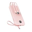 VEEKTOMX 20000mAh Portable Charger with Built-in USB-C & iPhone Cables, Fast Charge Power Bank, LED Display, 5-Output Travel Battery for iPhone