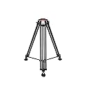Proaim 100mm Telescopic Tripod Stand w/Shoes for DSLR Video Camera, Slider, Jib/Crane & Fluid Head. Aluminum Made, Reliable & Stable. for Travel
