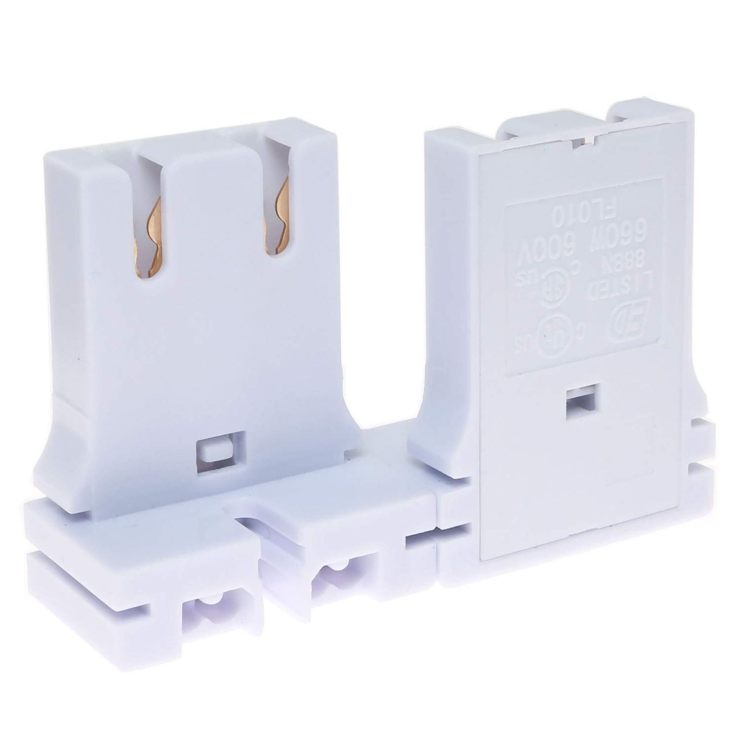 E-outstanding Fluorescent T-8 T-12 Medium Bi-Pin Socket 2PCS U-Shaped T8 T12 Fluorescent Lamp Holder Light Socket