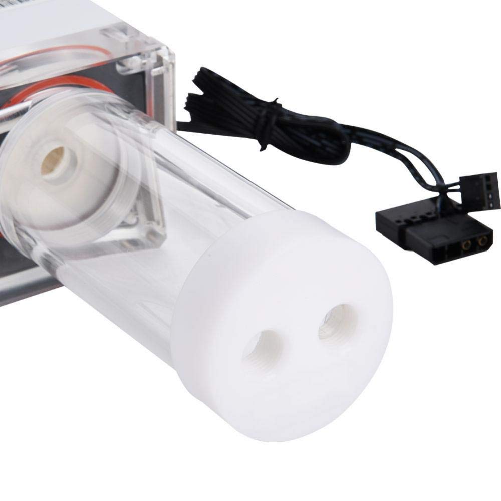 Bewinner 800L/H Mini Water Cooling Pump 0.7A 7V 12cm/ 4.72in, 17cm/ 6.69in Computer Pump 4 Meters Pump Head Fast Heat Dissipation Multi-Level Cool