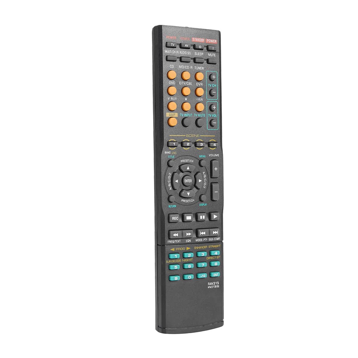 GHUST RAV315 Replacement Remote Control for Yamaha RX-N600 RX-V1200 RX-V1500 RX-V1600 RX-V1800 RX-V2700 RX-V3300 RX-V361 RX-V363 RX-V365 RX-V3800