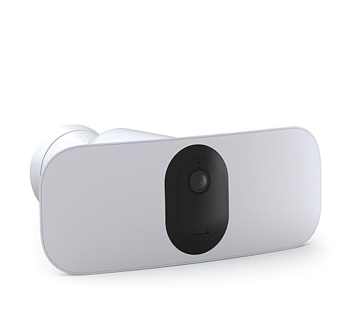 Arlo Pro 3 Floodlight Wireless Camera, Color Night Vision, Motion Sensor, 2-Way Audio, White, 1-Pack (Renewed)