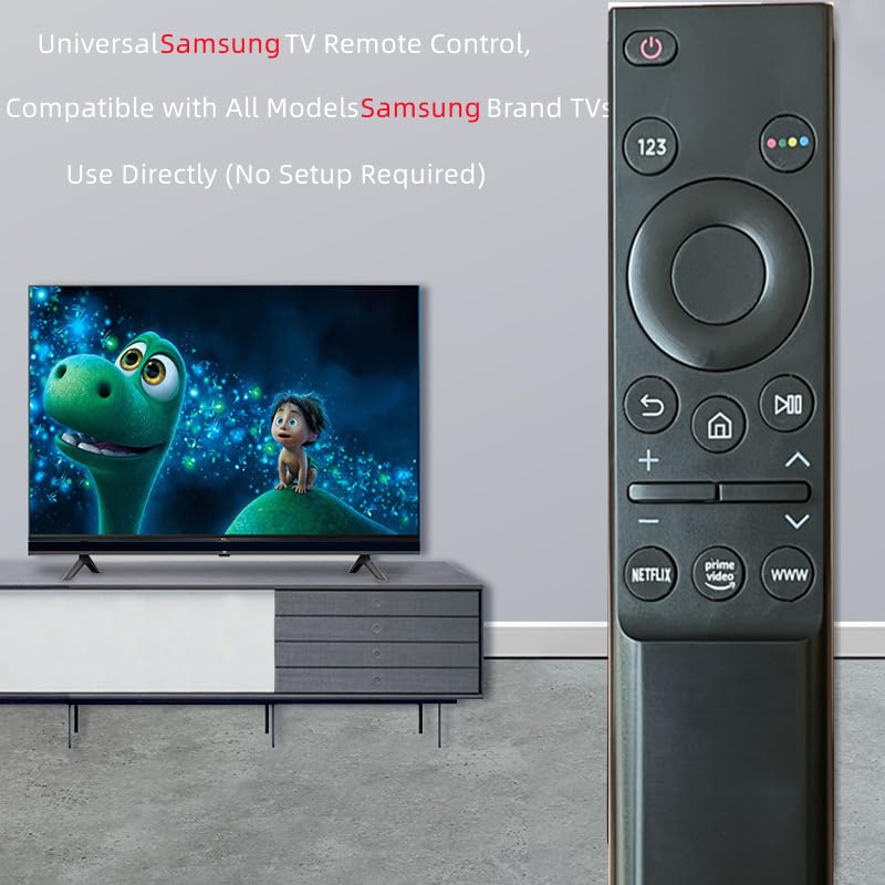 Universal Remote Control Compatible for Samsung Smart-TV LCD LED UHD QLED 4K HDR TV Remote, with Netflix Prime Video and WWW Buttons BN59-01358D
