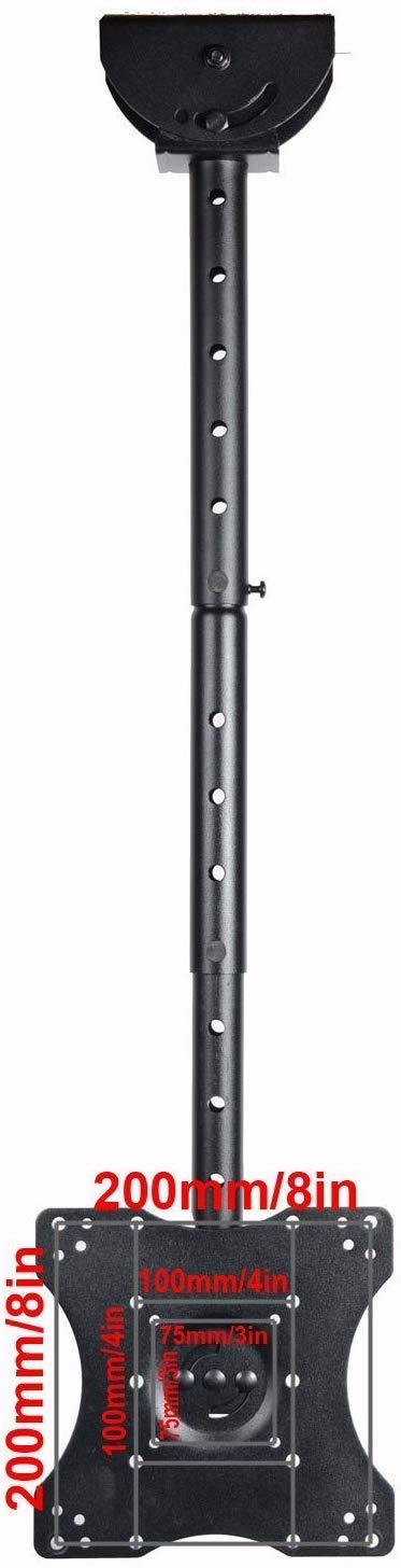 VideoSecu Black Ceiling Mount Bracket Fits LG 32" -65" 32LH20 32LH30 32LF11 32CL20 37LH20 37LH30 37LF11 50LA6970 55LA6970 55LA6900 LCD LED TV 1JS