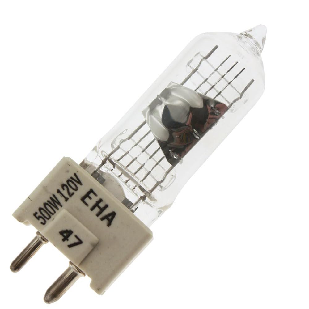 Replacement for GE EHA (MPC GE #37527), 500 Watt, 2-Pin, T6 Fiber Optics Overhead Projection Light Bulb (2 Pack)