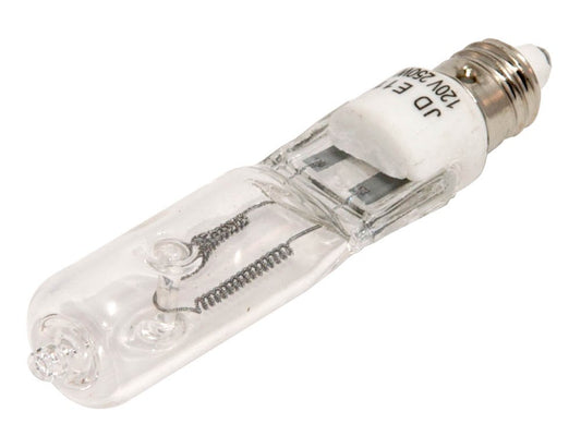 Bulbrite Halogen T4 Q250CL/MC 120-Volt Halogen JD Type Mini-Candelabra E11 Bulb,250-Watt,Clear