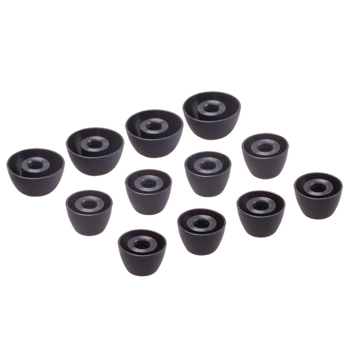 Replacement Earbuds Tips Silicone Eartips for Samsung Galaxy Buds 2 Pro Headphones Fit in Case Buds Tips,6 Pairs (Graphite)