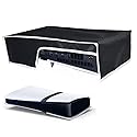 for PS5 Pro Dust Cover, Horizontal Mode Dustproof Shell Protective Sleeve for PS5 Pro Disc & Digital Console, Oxford Cloth Anti-Scratch Waterproof