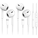 2 Pack-USB C Headphones for iPhone 17/16/15 Pro Max Plus Type C Earbuds with Microphone & Remote Noise Cancelling Earphones for iPhone 17/16/15 Pro…