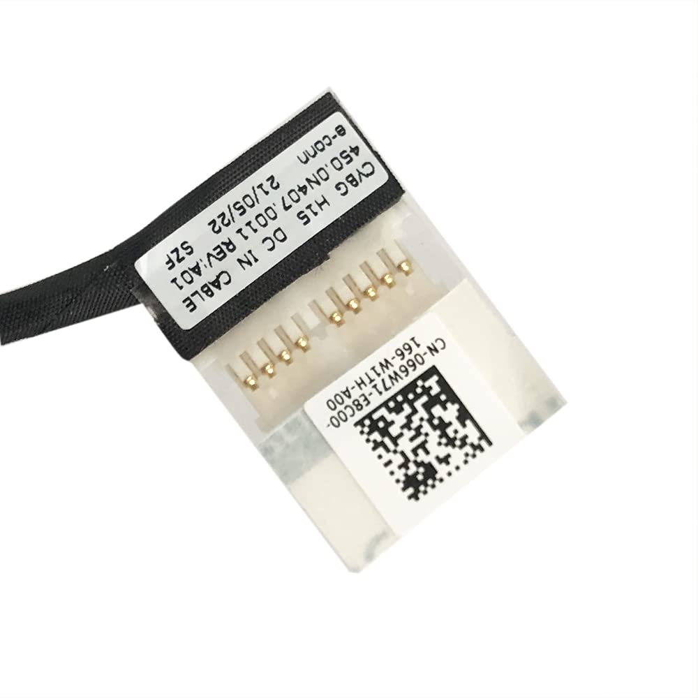 Zahara DC Power Jack Charging Port Cable Connector Replacement for Dell VOSTRO 7510 INSPIRON 7510 450.0N407.0011 066W71 66W71