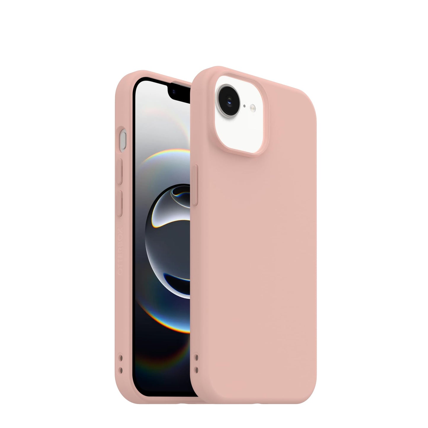 OtterBox iPhone 17e, 16e, 15, 14, & 13 Figura Series Case - Rose Smoke Pink - Aesthetic, Silicone Phone Cases, Protective Minimalist Design, MagSafe