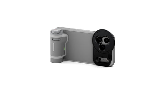 Tilta Khronos Lite Handheld Kit Compatible with iPhone 17 Pro Max - Light Gray | Case with Kickstand | Bluetooth Control Handle | 58mm Filter Tray |