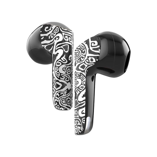 ICESOMNUS 2025 Newly True Wireless Sabbat M200 Bluetooth 5.4 Headphones Heavy Bass Noise Cancellation High Sound Quality Stereo Earbuds(Coat of Arms)