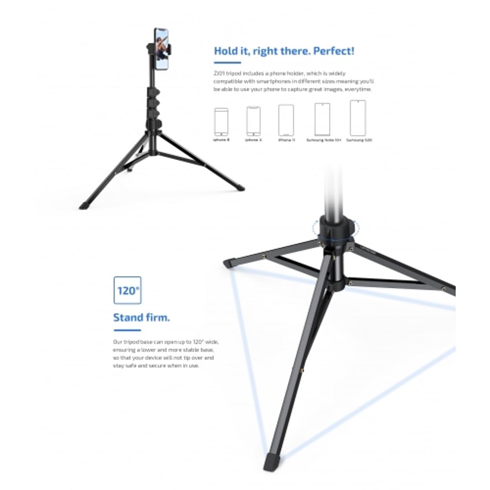 Wireless Tripod Selfie Stick Compatible with Samsung Galaxy S22 S23 S24 S25 Ultra Plus, A16 A35 - Monopod Remote Shutter Built-in Self-Portrait