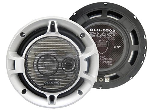 Absolute BLS-6503 Blast Series 6.5 Inches 3 Way Car Speakers 640 Watts Max Power