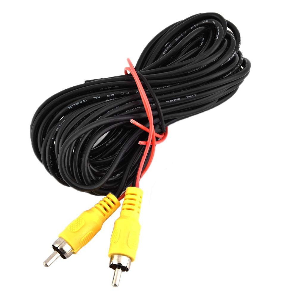Gorgeri Reversing Camera Cable Cable for Car Camera 6M Male to Male Car Reverse Rear View Parking Camera Video AV Cable Cord Cable for Reverse Camera
