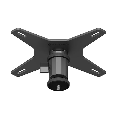 Valerion Ceiling Mount Conversion Plate for Existing 4-Leg Mounts, No-Damage Upgrade with 360° Rotation & ±30° Tilt, Anodized Aluminum, Supports up