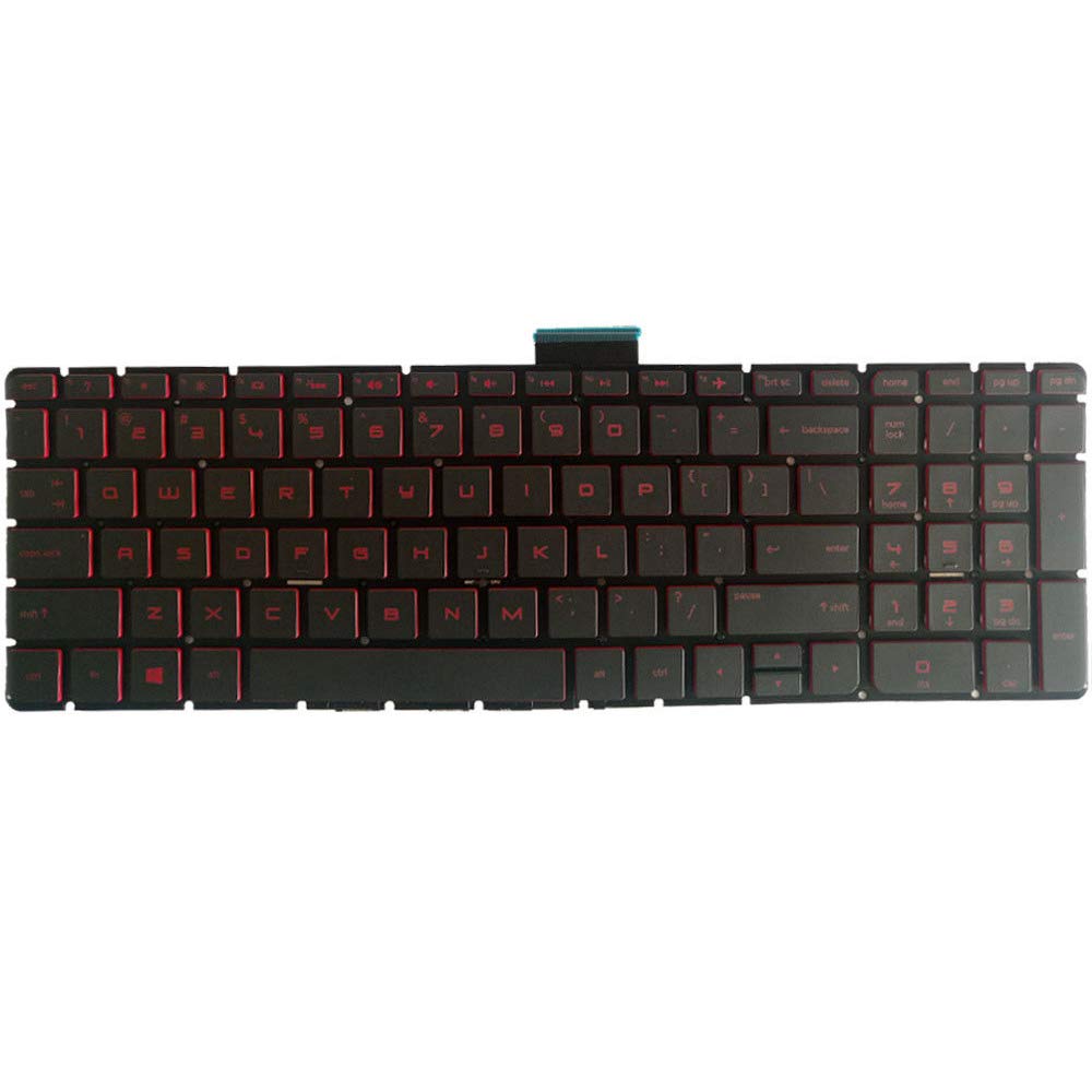 Laptop Replacement Keyboard Fit HP Pavilion Star Wars 15-AN044NR 15-AB050NR 15-AN067NR 15-AN097NR 15-AB098NR 15-AN051DX US Layout with Backlight