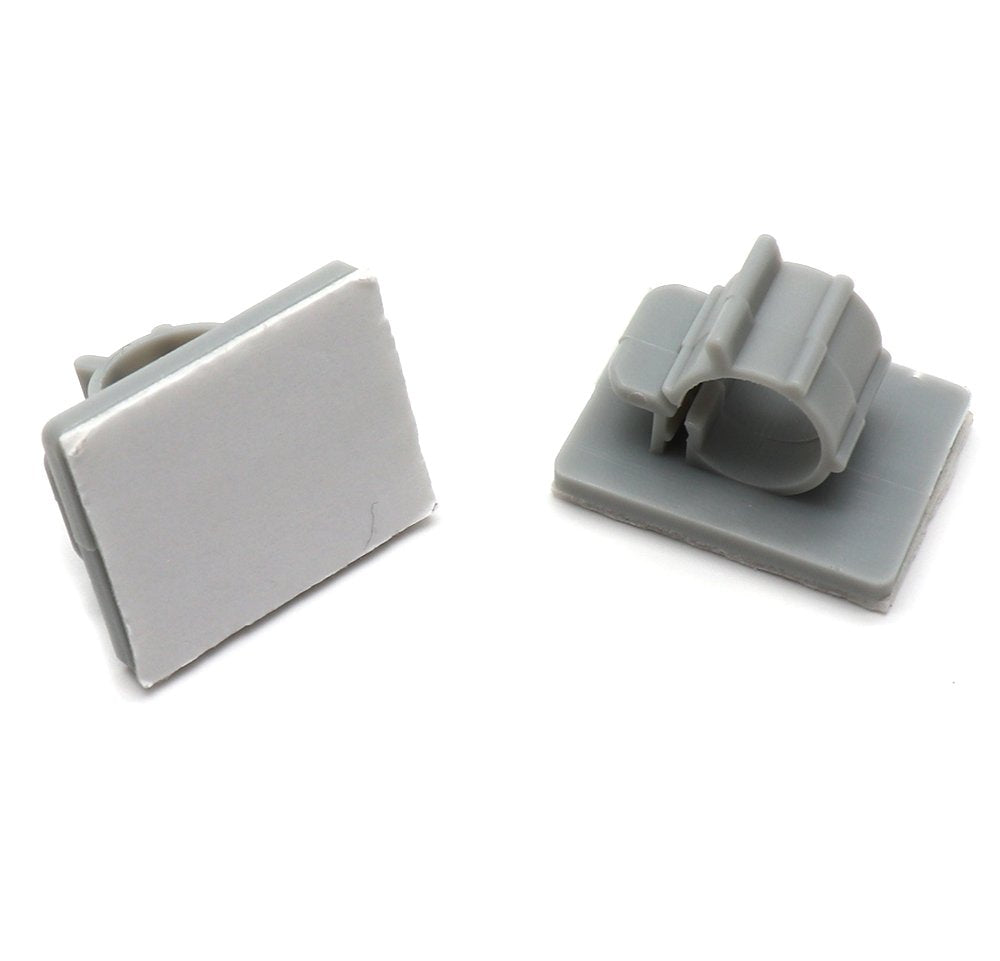 Xiaoyztan 50 Pcs Adjustable Cable Clips Self Adhesive Backed Nylon Wire Holder (Grey)