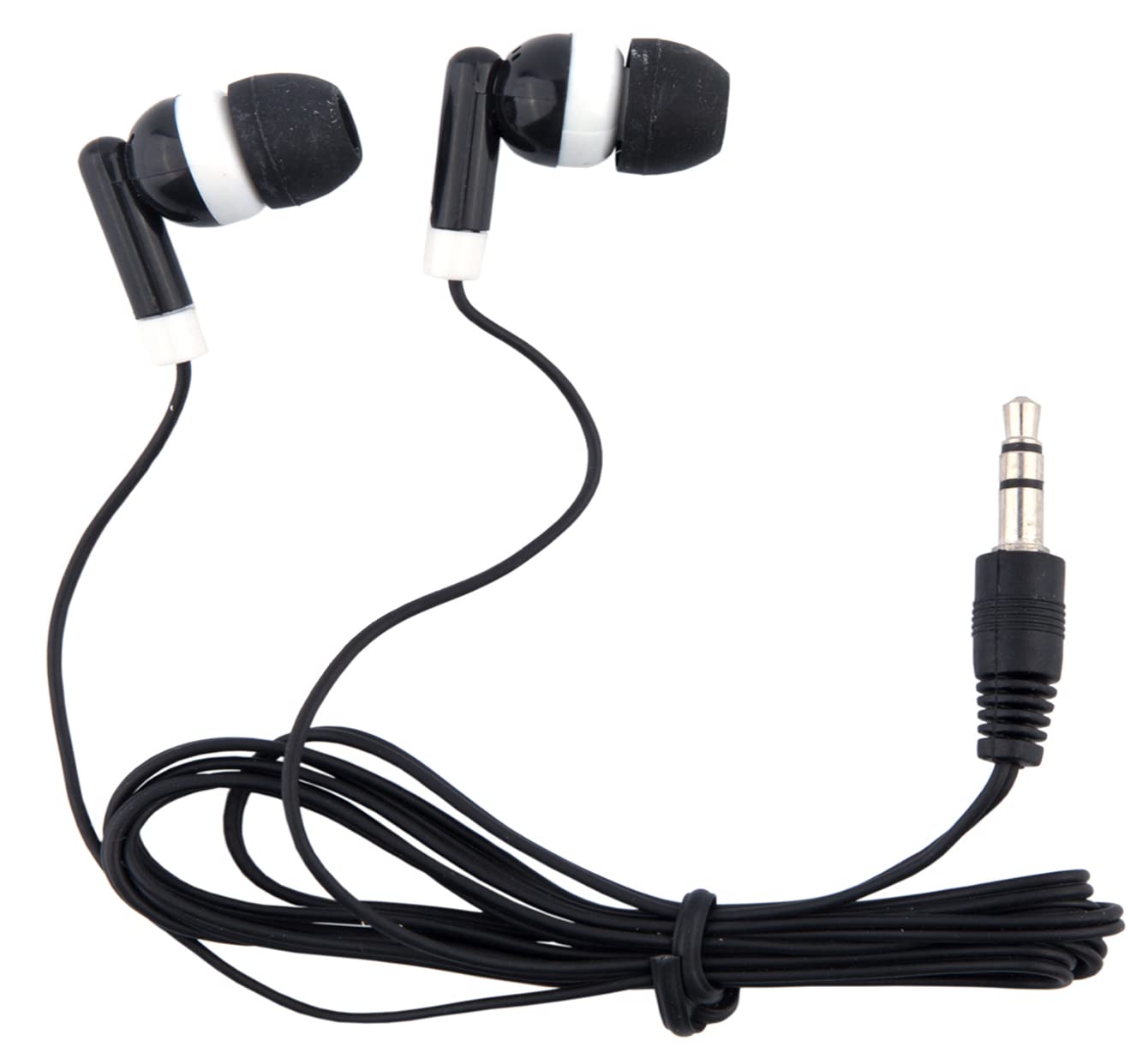 Wjjitan Wholesale Bulk Earbuds Headphones 100 Pack Individually Bagged Earphones for Schools, Classroom, Students, Libraries, Hospitals, Museums