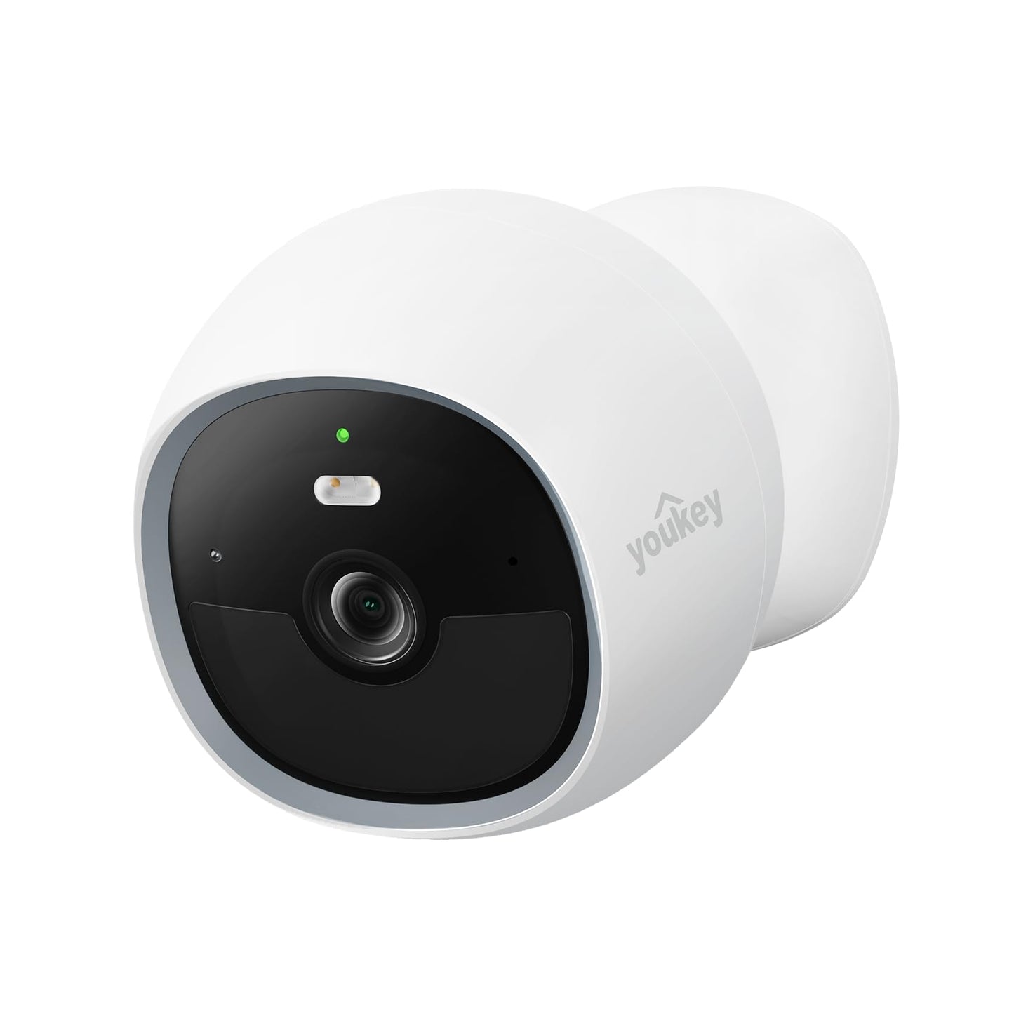 youkey S320 Magnetic Wire-Free Camera 2.5K QHD Security Camera with Dual Band WiFi 6, Built-in 8GB Storage, Color Night Vision, AI Human Pet