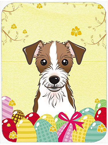 Caroline's Treasures BB1884MP Jack Russell Terrier Easter Egg Hunt Mouse Pad, Hot Pad or Trivet for Home Office Gaming Working Computers Laptop Mouse
