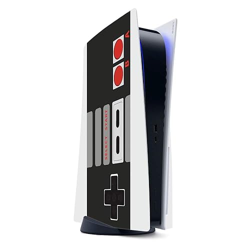 MightySkins Gaming Skin for PS5 / PlayStation 5 - Retro Gamer 3 | Protective Viny wrap | Easy to Apply and Change Style | Made in The USA