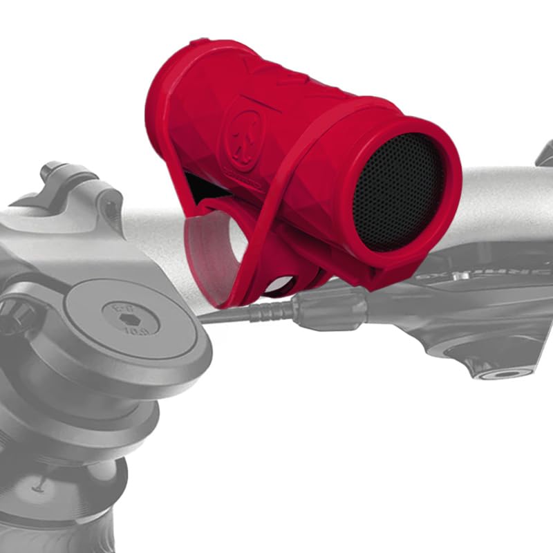 Outdoor Tech - Buckshot 2.0 Bluetooth Speaker, Red - Portable Speaker, Rugged Waterproof Wireless - Perfect for Biking, Boats, Camping, Hiking, Pool