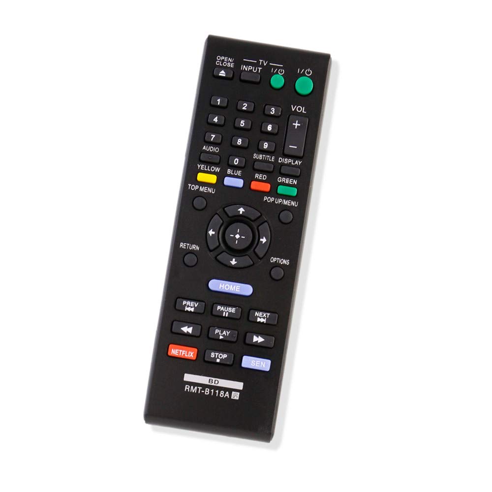 RMT-B118A Replaced Remote Control Applicable for Sony Blu-ray DVD Player BDP-BX18 BDP-S185 BDP-BX3100 BDP-BX39 BDP-S1100 BDPBX18 BDPS185 BDPBX3100