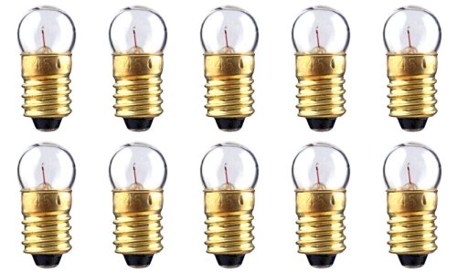 CEC Industries #1446 Bulbs, 12 V, 2.4 W, E10 Base, G-3.5 Shape (Box of 10)