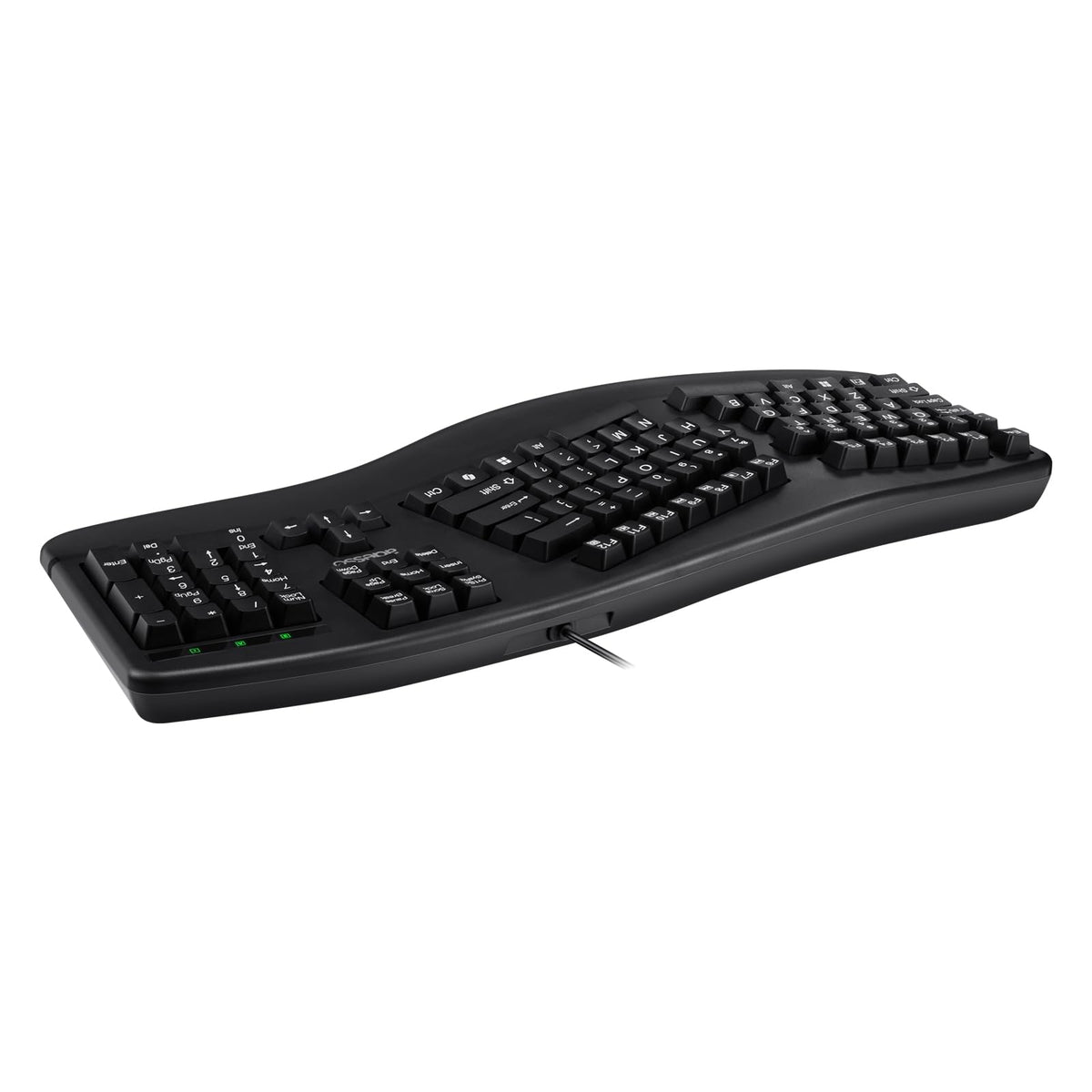 Adesso EasyTouch 150 Wired Mechanical Keyboard, Integrated Palm Rest