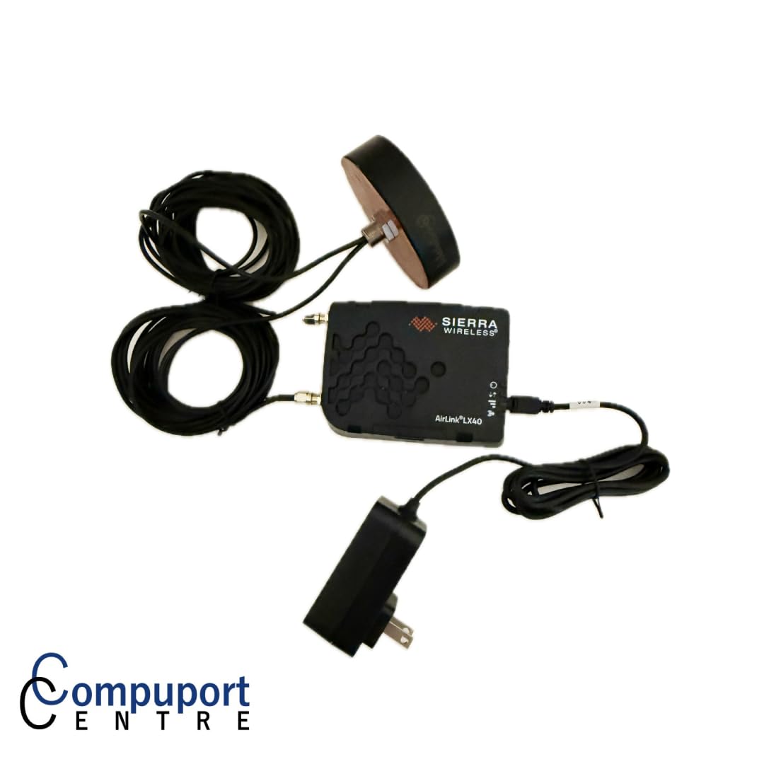 CompuPort 5G LTE MIMO Puck Antenna, Vandal Resistance, Dual-Diversity 2x15ft. Cables with SMA Male connectors, Omni-Directional Compatible with Sierra
