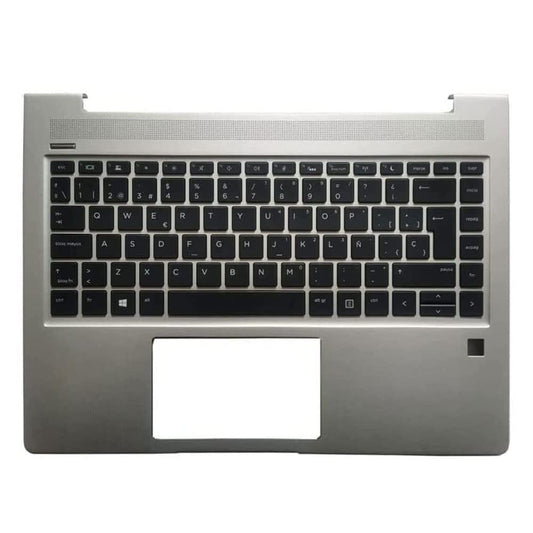 Laptop Replacement Keyboard Compatible for HP ProBook 445 440 G6 G7 L44589-001 L74246-071 L38138-001 HPM18C16E0J9201 with Palmrest Upper Cover Case