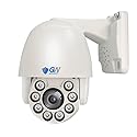 GW Security 8MP Pan Tilt Zoom 2-Way Audio IP PoE 5X Optical Zoom 4K 3840 x 2160p Starlight Outdoor Indoor Waterproof Security High Speed Dome PTZ