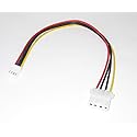 Micro SATA Cables 4-Pin Molex to Floppy Drive 4-Pin Female Power 8 inch Cable
