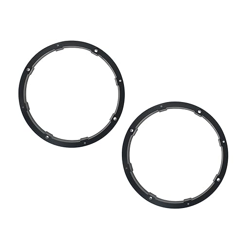 SYCZIOHU 2Pcs 6.5 Inches Speaker Spacer Rings Solid Speaker Washers Plastic Speaker Adapter Spacer Ring Replacement Part for Speaker Repair or