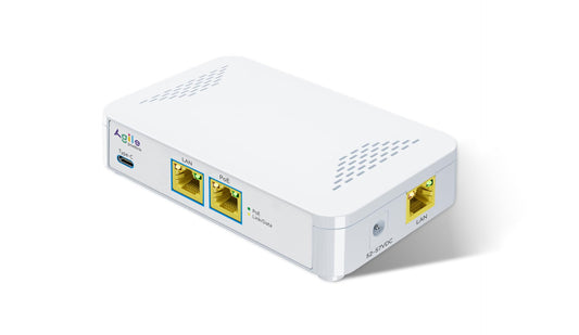 PoE to USB C Switch 60W IEEE 802.3af/at Compliant, 1 USB-C Port (30W PD Charging & Gigabit Ethernet) & 1 PoE+ Port & 1 Ethernet Port