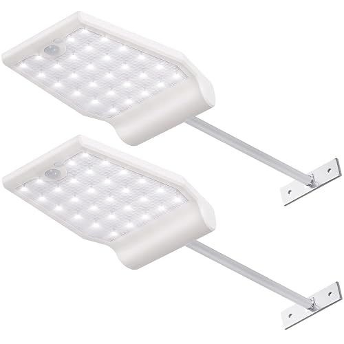 InnoGear Solar Gutter Lights Outdoor Waterproof, 29 LED Motion Sensor Lighting with 4 Modes, Mounting Pole for Security Wall Fence Yard Barn Porch