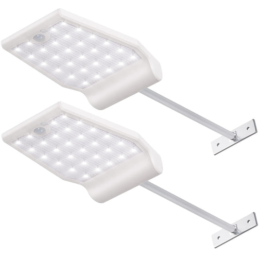 InnoGear Solar Gutter Lights Outdoor Waterproof, 29 LED Motion Sensor Lighting with 4 Modes, Mounting Pole for Security Wall Fence Yard Barn Porch