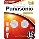 Panasonic CR1620 3.0 Volt Long Lasting Lithium Coin Cell Batteries in Child Resistant, Standards Based Packaging, 2-Battery Pack
