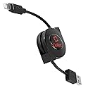 Retractable Lightning iPhone Cable, Charging Cord Compatible with Apple iPhone 14 Pro Max Plus mini 13 12 11 Xs Xr X SE 8 7 6 5 iPad Pro Air Mini 6…