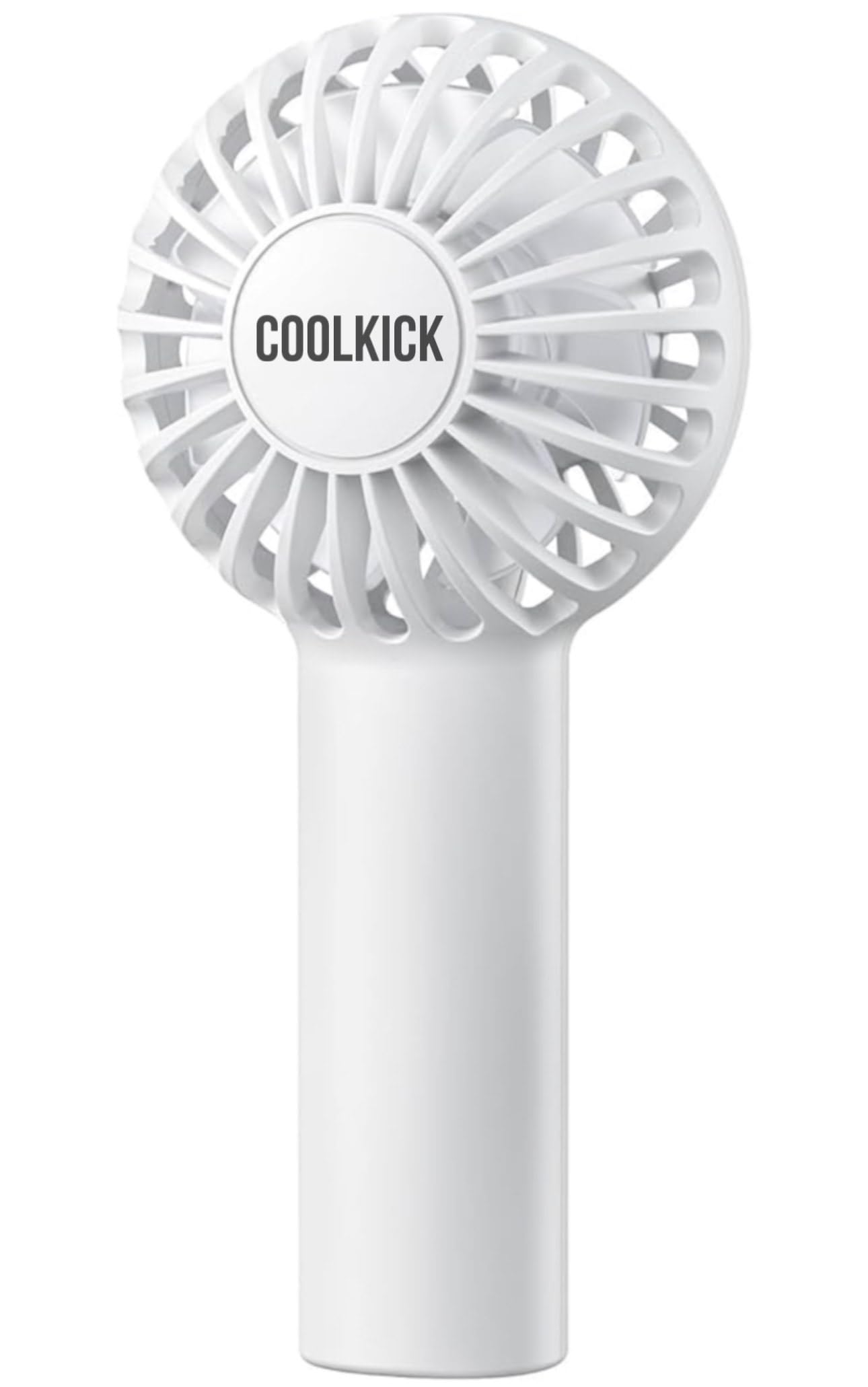 CoolKick Mini Portable Handheld Fan Powerful Hand Fan Rechargeable, 3 Speeds Personal Small Hand Fan for Travel Makeup Eyelash Fan for Stylish Kids