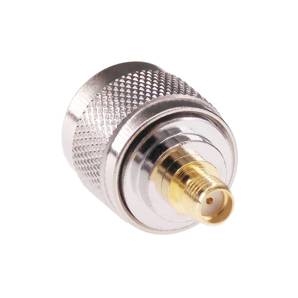 RFaha 2pcs N Male to SMA Female RF Coax Adapter N to SMA Coaxial Connector(F41-2)