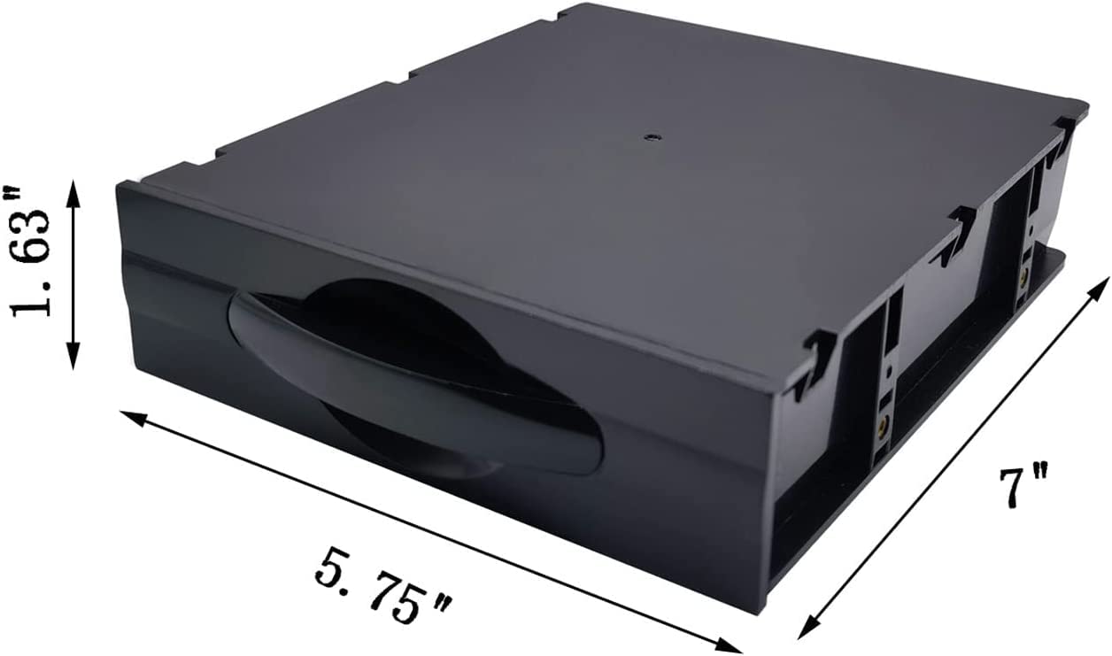 YTYKINOY Black Desktop Computer ATX/MATX Hard Drive Mobile Blank Rack Drawer Tray Computer Accessories Storage Box Devices Storage case(5.25")