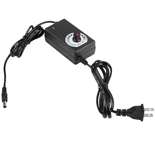 Haosie 3V-12V 2A Adjustable Power Supply Adapter, 110V-240V AC to DC Converter, Switching Power Converter AC/DC Adapter, US Plug