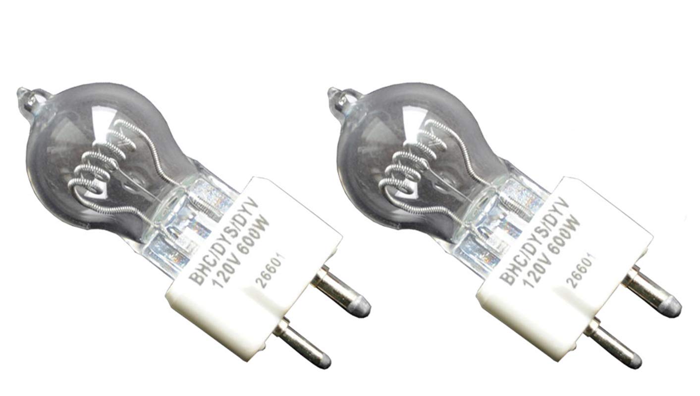 Rexim 2pcs DYS BHC 120V 600W Replacement Bulb Compatible with Apollo A-1-1000 A-1-1002 A-1-1003 A-1000 A-1002 A-1003 A1-1000 A1-1002 A1-1003 A1000